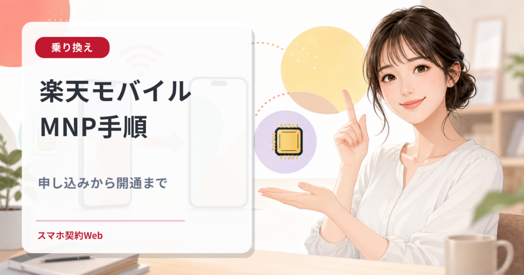 楽天モバイルMNP手順 申し込みから開通まで